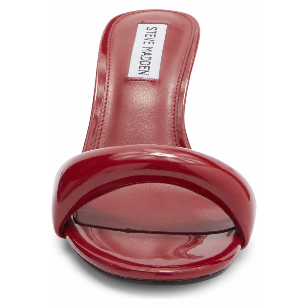 Steve Madden Pennyy Sandal In Red Patent Size US 8 $110 - Picture 3 of 14